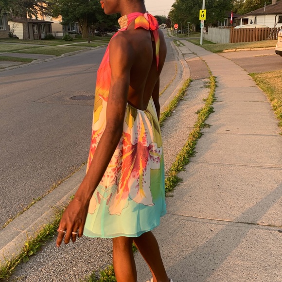 Halter Baby Doll Dress - Picture 3 of 4